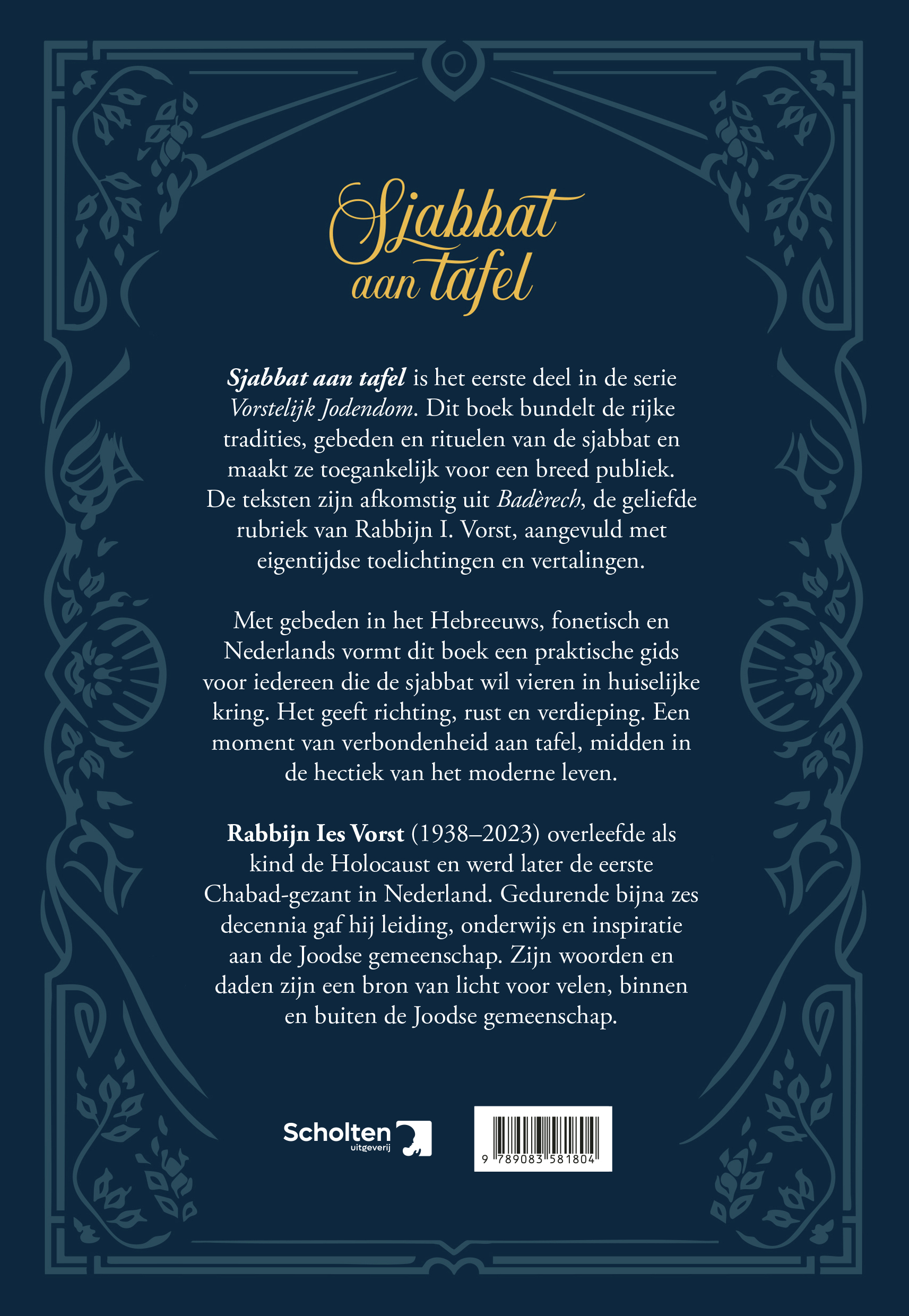 Achterplat van Sjabbat aan tafel